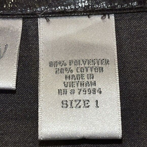 Zenergy Jacket Sz 1 Medium 8‎ Metallic Reptile Print Brown - Picture 6 of 15